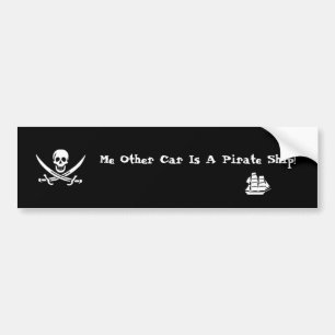 Ich anderes Auto bin ein Piraten-Schiff! Autoaufkleber