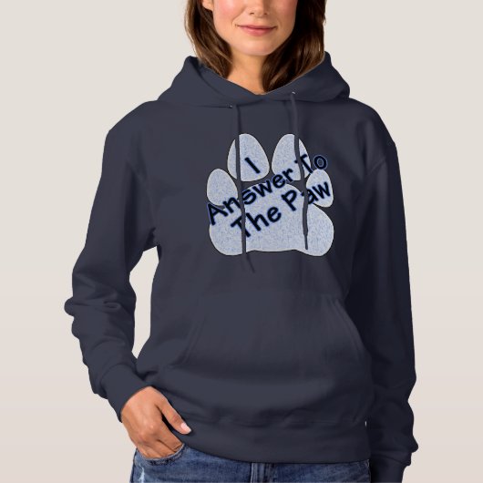 Ich antworte auf die Paw-Frauenhöhle Hoodie (Vorderseite)