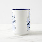 Ich antworte auf die Paw-Kaffee-Tasse Tasse (Zentrum)