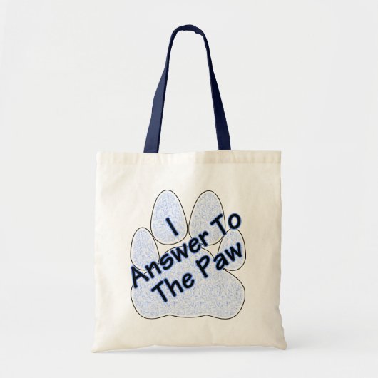 Ich antworte auf die Paw Tote Tasche (Vorne)