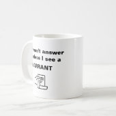 Ich antworte nicht, wenn ich keinen Haftbefehl seh Kaffeetasse (Vorderseite Links)