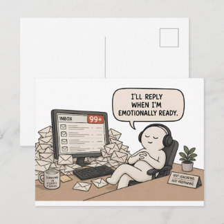 Ich antworte, wenn ich emotional bereit bin – Lust Postkarte