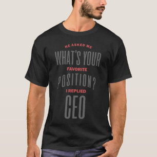Ich antwortete CEO T - Shirt