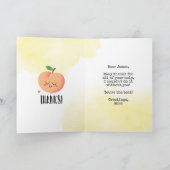 Ich apPEACHiate Sie lustig danke Ihnen Karte peach (Innenseite)
