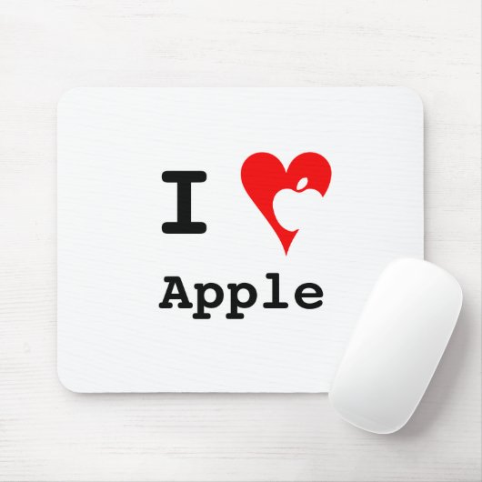"Ich ♥ Apple" Mousepad (Mit Mouse)