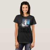 Ich arbeite an Computerkatzenkatze Kitten T-Shirt (Vorne ganz)