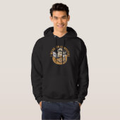 Ich arbeite an Computern Feline Coder  Software Ca Hoodie (Vorne ganz)