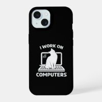 Ich Arbeite An Computern Lustige Katzenliebhaberin