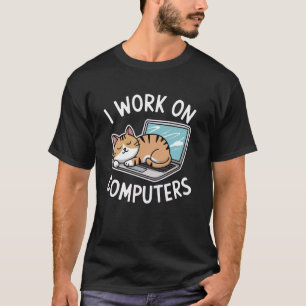 Ich Arbeite An Computern Lustiger Coder Programmie T-Shirt