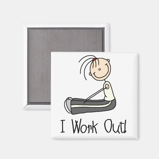 Ich arbeite aus Magnet (Vorderseite/Rückseite)