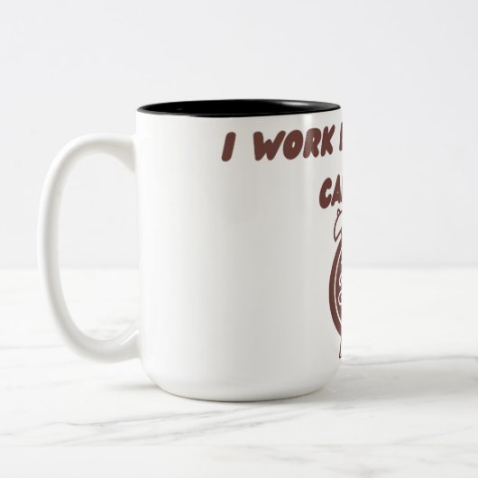 Ich arbeite besser mit Kaffeetasse | Bürohumo-Tass (Links)