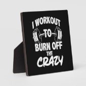 Ich arbeite daran, das verrückte - lustige Fitness Fotoplatte (Vorderseite)