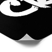 Ich arbeite daran, das verrückte - lustige Fitness Poster (Ecke)