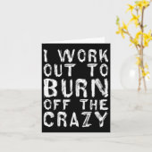 Ich arbeite daran, das verrückte, lustige Workout- Karte (Gelbe Blume)