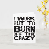 Ich arbeite daran, das verrückte, lustige Workout- Karte (Gelbe Blume)