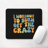 Ich arbeite daran, das verrückte, lustige Workout- Mousepad (Mit Mouse)