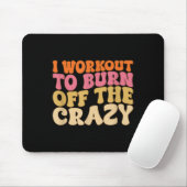 Ich arbeite daran, das verrückte, lustige Workout- Mousepad (Mit Mouse)