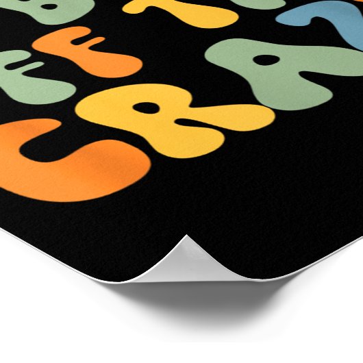 Ich arbeite daran, das verrückte, lustige Workout- Poster (Ecke)