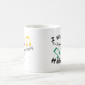 Ich arbeite daran, meine Sing-Habit-Tasse zu unter Kaffeetasse (Mittel)