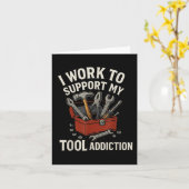 Ich arbeite daran, meinen Tool Addiction Funny Han Karte (Gelbe Blume)