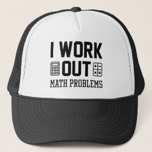 Ich arbeite die Mathematik-Probleme aus Truckerkappe