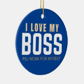 Ich arbeite für mich selbst, wenn ich mein PS-Syst Keramik Ornament (Rechts)