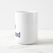 Ich arbeite für Nahrung Kaffeetasse (Mittel)