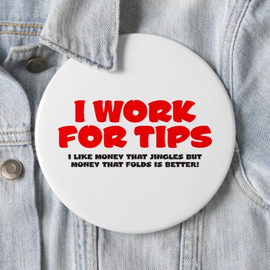 Ich arbeite für Spitzen Button (Beispiel)