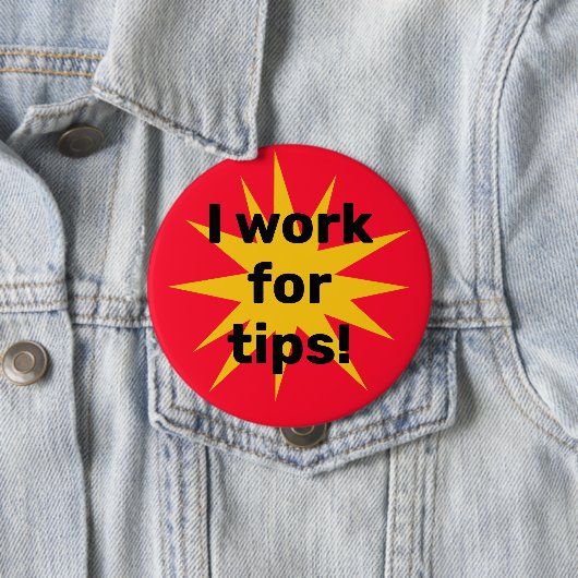 Ich arbeite für Tipps! Sternexplosion Button (Beispiel)