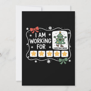 Ich arbeite für Weihnachten Weihnachten Weihnachte