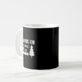 Ich arbeite für Weihnachts-Break Funny Sarcasm Kaffeetasse (Vorderseite Links)