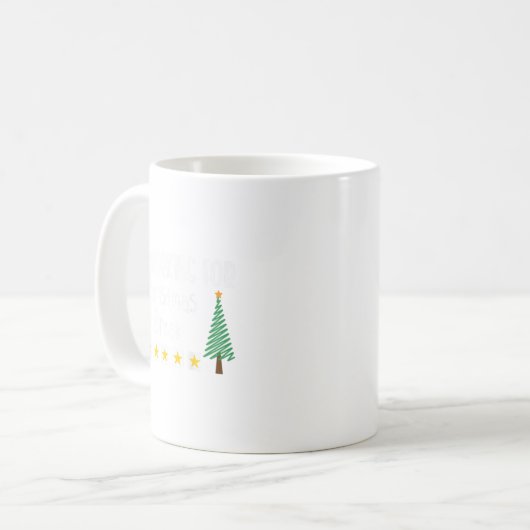 Ich arbeite für Weihnachtsferien Kaffeetasse (Vorderseite Links)