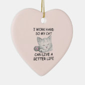 Ich arbeite Hard Keramik Ornament (Rechts)