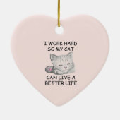 Ich arbeite Hard Keramik Ornament (Hinten)