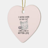 Ich arbeite Hard Keramik Ornament (Links)