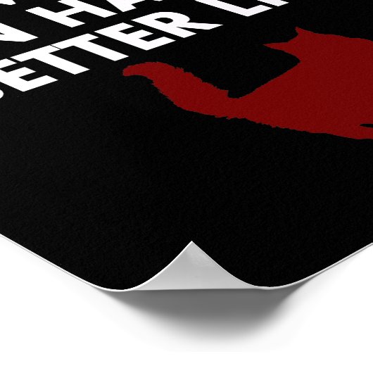 Ich arbeite hart an einem Chat-Angebot für Katzenb Poster (Ecke)