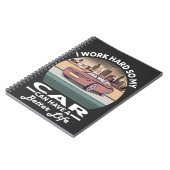 Ich arbeite hart, damit mein Auto besser leben kan Notizblock (Linke Seite)