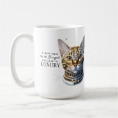 Ich arbeite hart, damit mein Bengalisches in Luxus Kaffeetasse (Links)