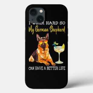 Ich arbeite hart, damit mein deutscher Schäferhund Case-Mate iPhone Hülle