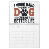 Ich arbeite hart, damit mein Hund besser lebt - Ha Kalender (Jan 2027)