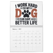 Ich arbeite hart, damit mein Hund besser lebt - Ha Kalender (Feb 2027)