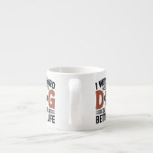 Ich arbeite hart, damit mein Hund besser lebt - Li Espressotasse (Rückseite)