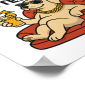 Ich arbeite hart, damit mein Hund ein besseres Leb Poster (Ecke)