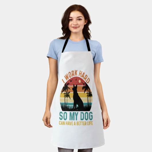 Ich arbeite hart, damit mein Hund ein besseres Shi Schürze (Getragen)