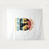 Ich arbeite hart, damit mein Hund ein besseres Shi Wandteppich (Vorderseite (Horizontal))