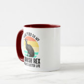 Ich arbeite hart, damit meine Cornish Rex ein bess Tasse (Vorderseite Links)