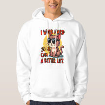 Ich arbeite hart, damit meine Katze ein besseres L