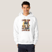 Ich arbeite hart, damit meine Katze ein besseres L Hoodie (Vorne ganz)