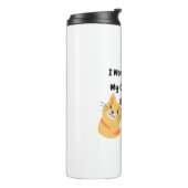 Ich arbeite hart, damit meine Katze ein besseres L Thermosbecher (Nach links gedreht)