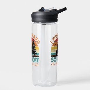 Ich arbeite hart, damit meine Katze ein besseres L Trinkflasche